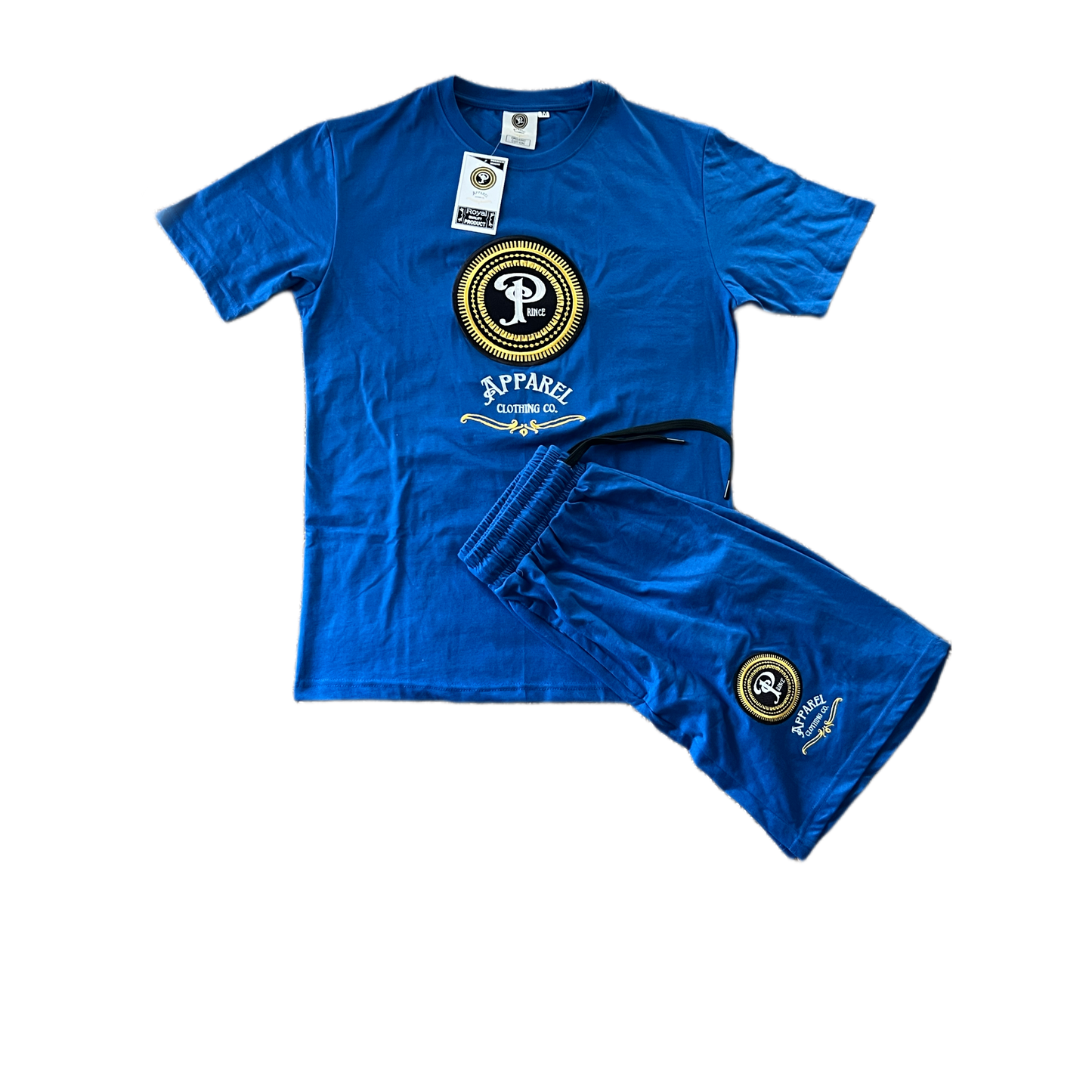 Embroidered logo Organic cotton short set