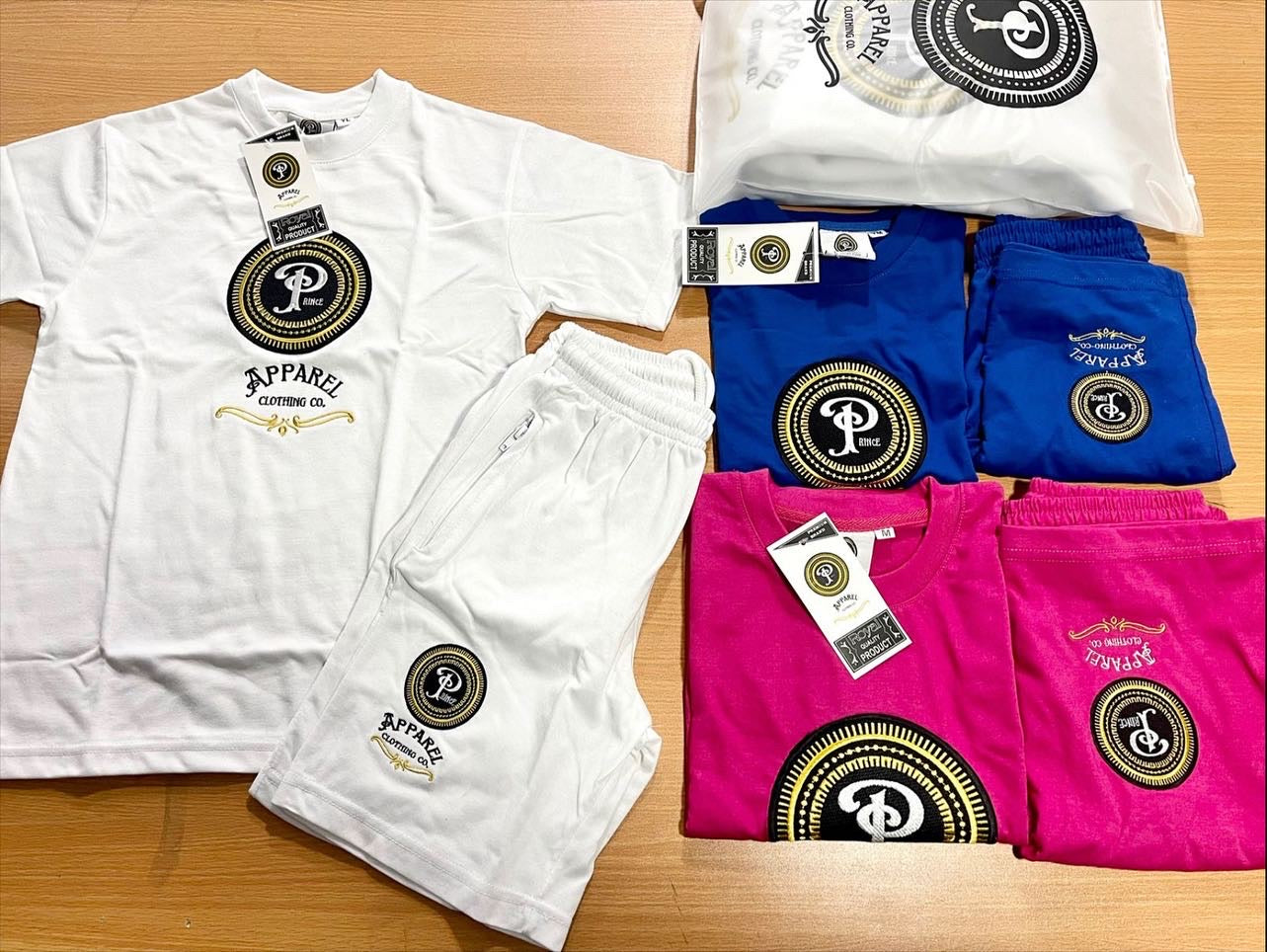 Embroidered logo Organic cotton set