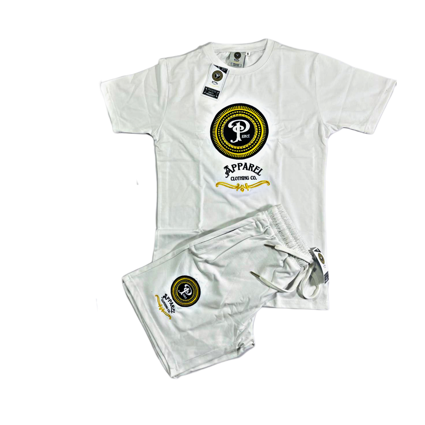 Embroidered Logo organic cotton short set