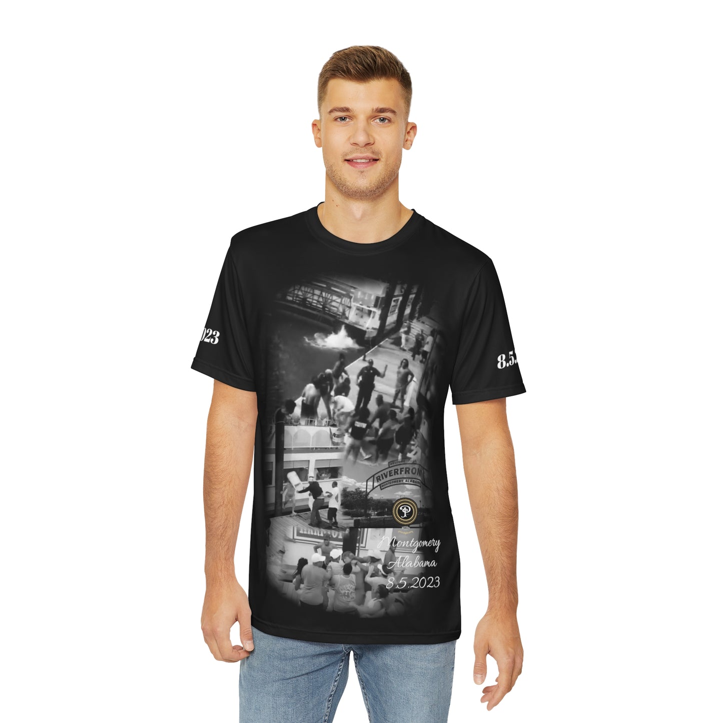 Montgomery Riverfront Men's Polyester Tee (AOP)