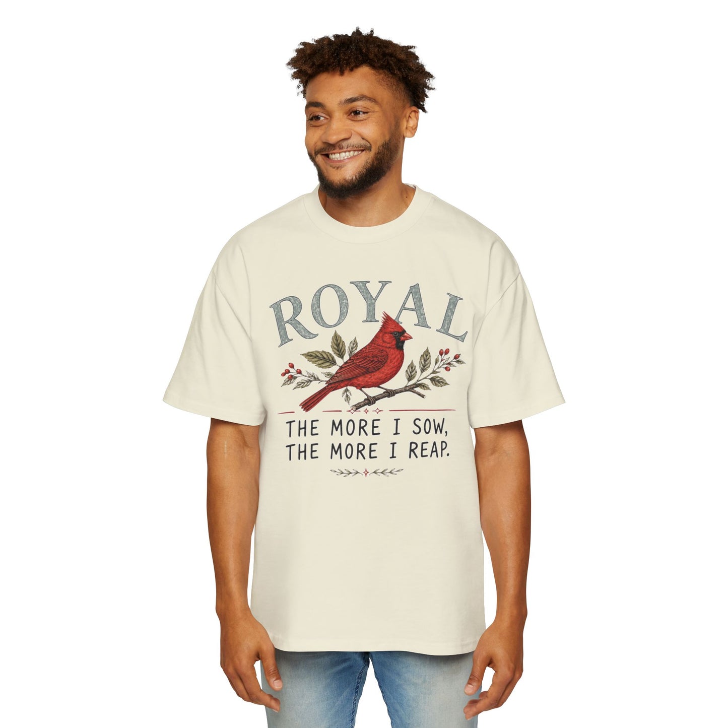 Cardinal 'Royal' Tee — The More I Sow, The More I Reap
