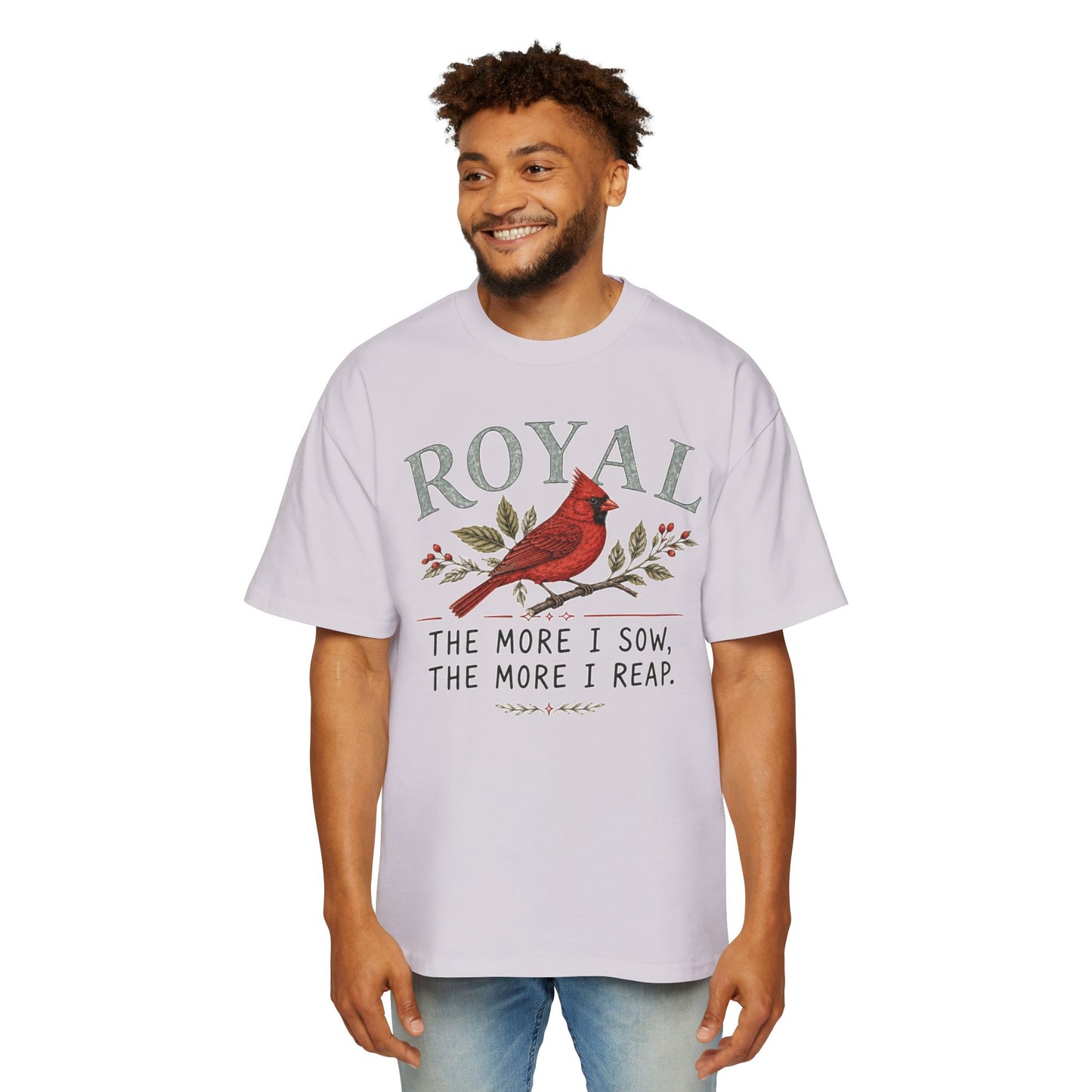 Cardinal 'Royal' Tee — The More I Sow, The More I Reap