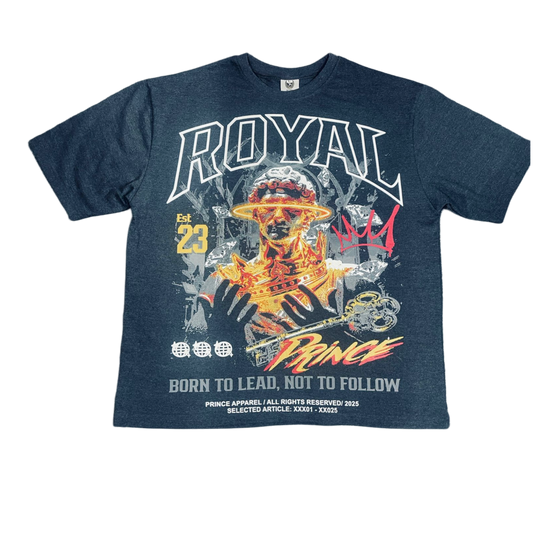 Grey Royal Est. 23 Heavy oversized tee