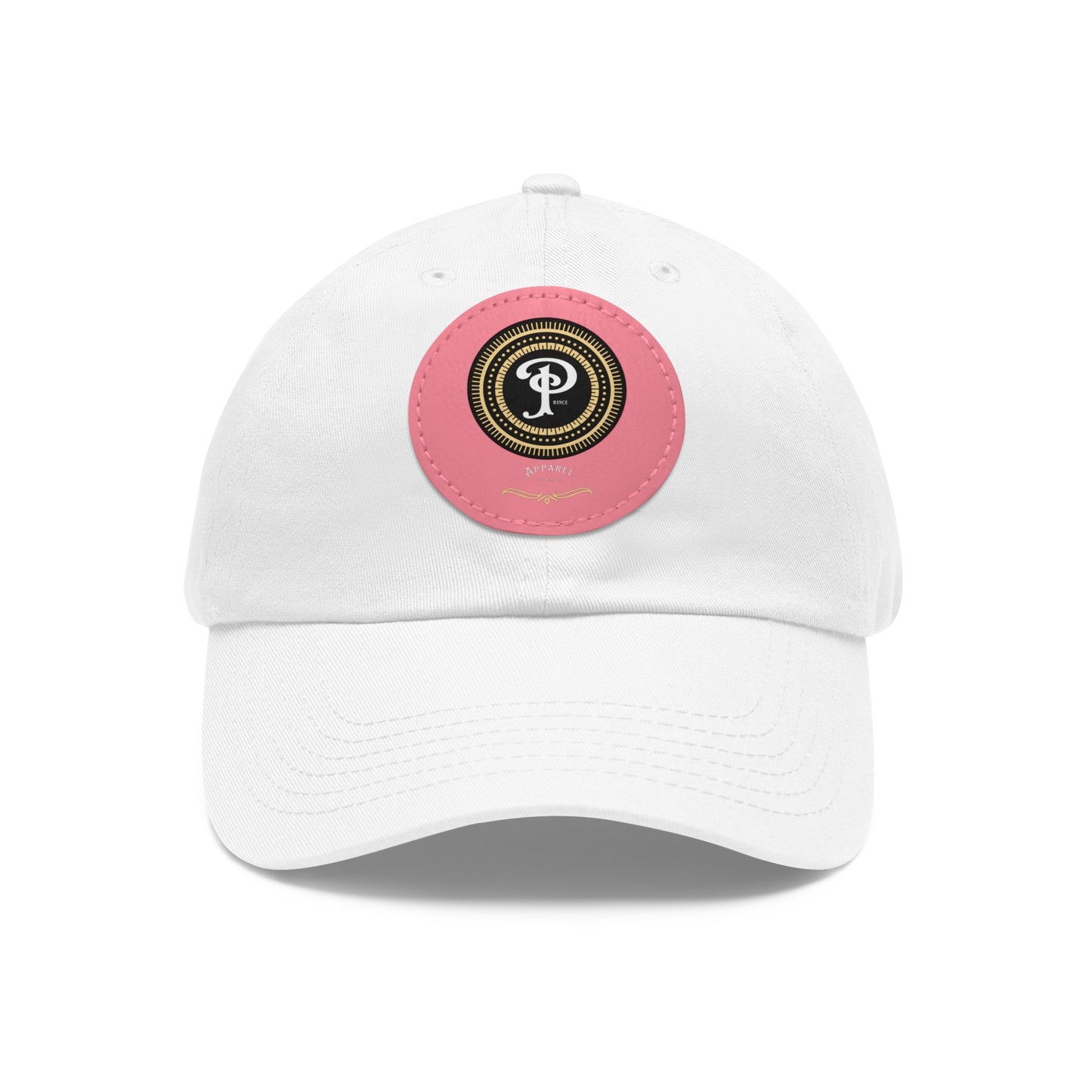 Dad Hat with Leather Patch (Round)